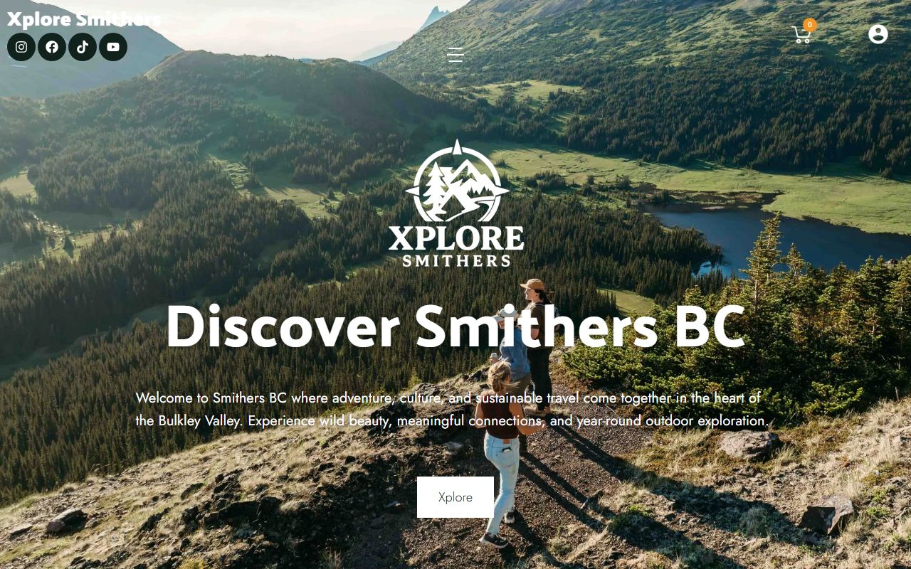 Xplore Smithers destination marketing site